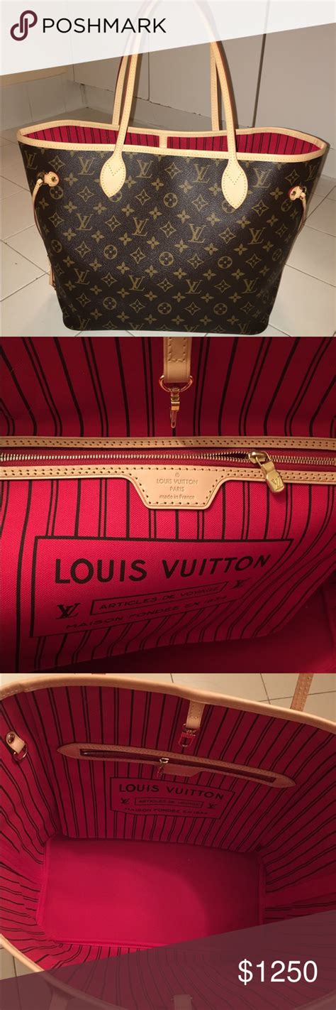 louis vuitton neverfull pm misure|louis vuitton inside lining.